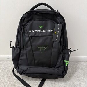 Paddletek Sport Backpack Bag Anna Waters Dave Weinbach logo  Black Green